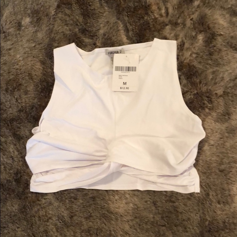 Forever 21 activewear knotted crop top